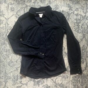 Black Banana Republic Long Sleeved Button-Up Shirt - Size 2
